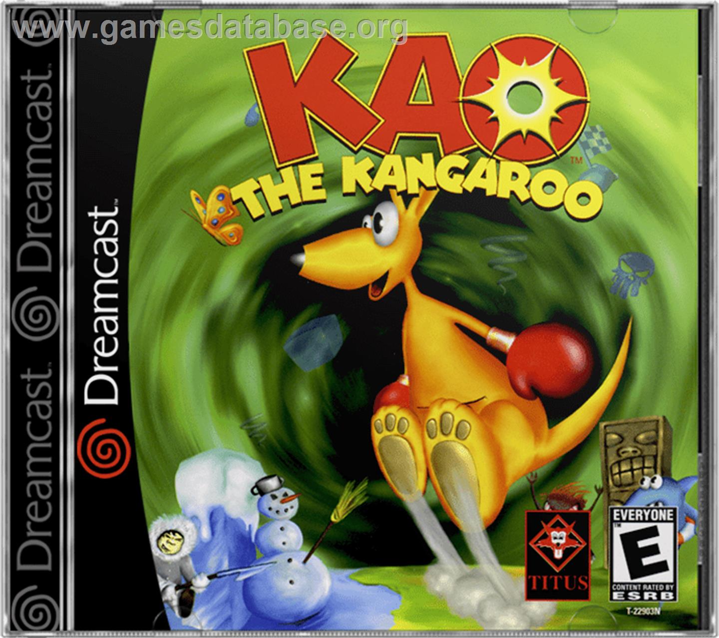 Kao the Kangaroo - Sega Dreamcast - Artwork - Box