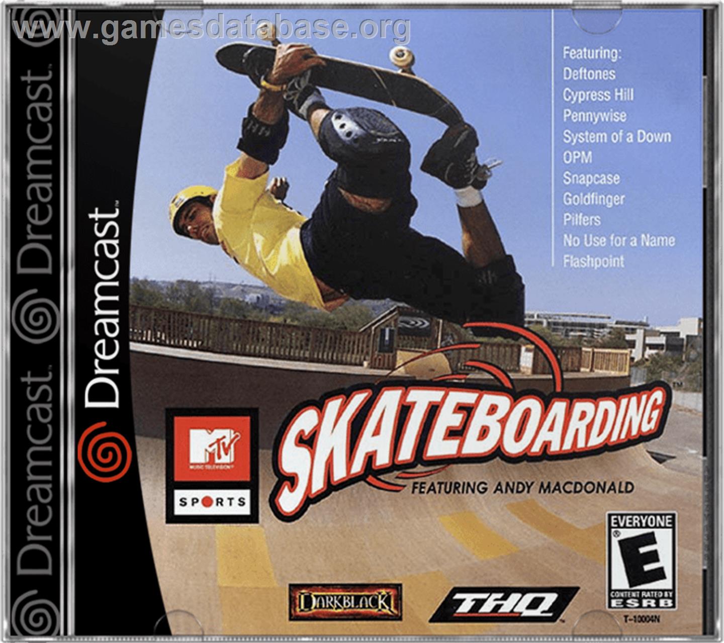 MTV Sports: Skateboarding Featuring Andy Macdonald - Sega Dreamcast - Artwork - Box