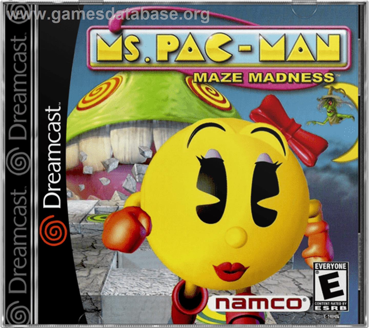 Ms. Pac-Man Maze Madness - Sega Dreamcast - Artwork - Box