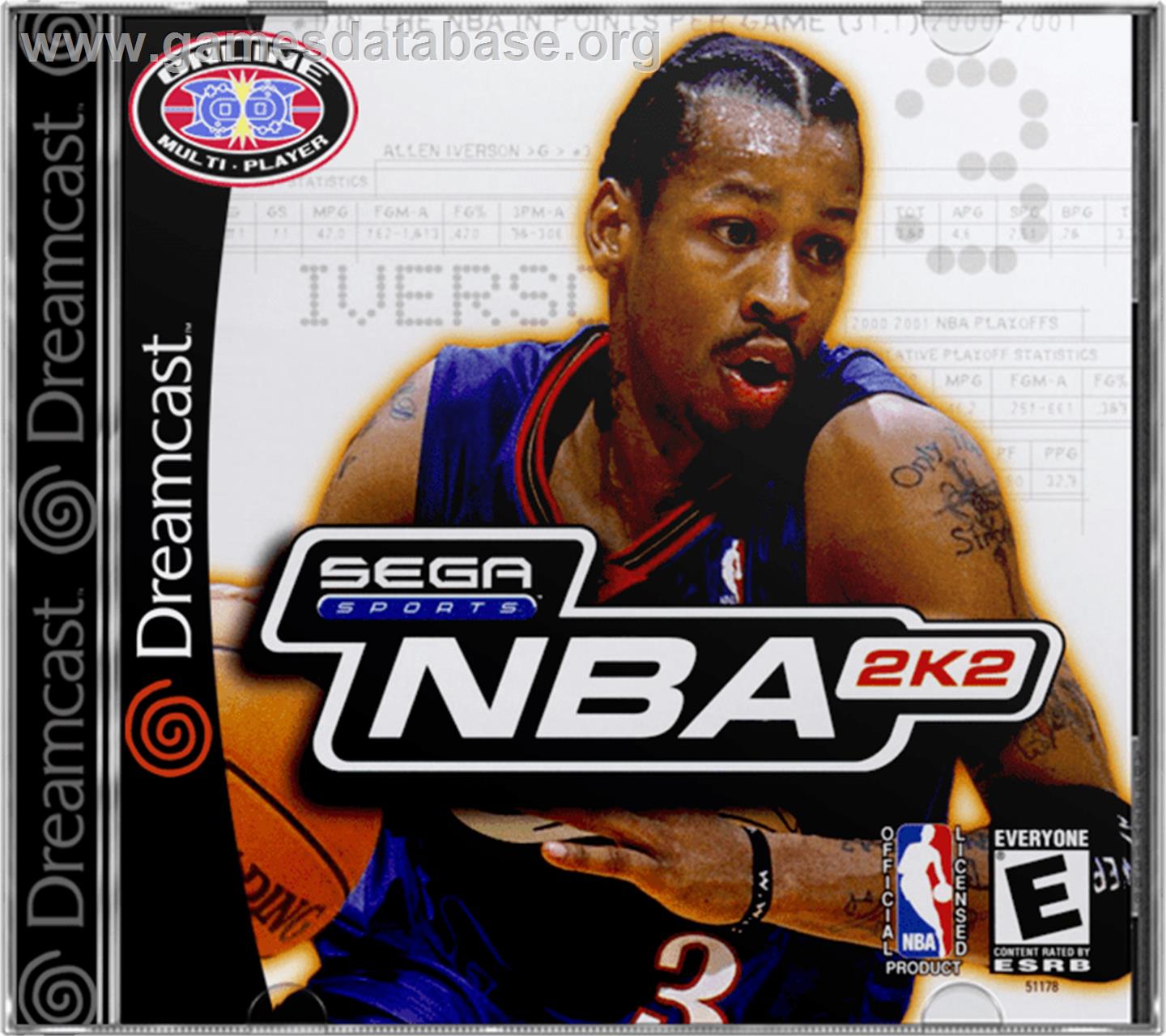 NBA 2K2 - Sega Dreamcast - Artwork - Box