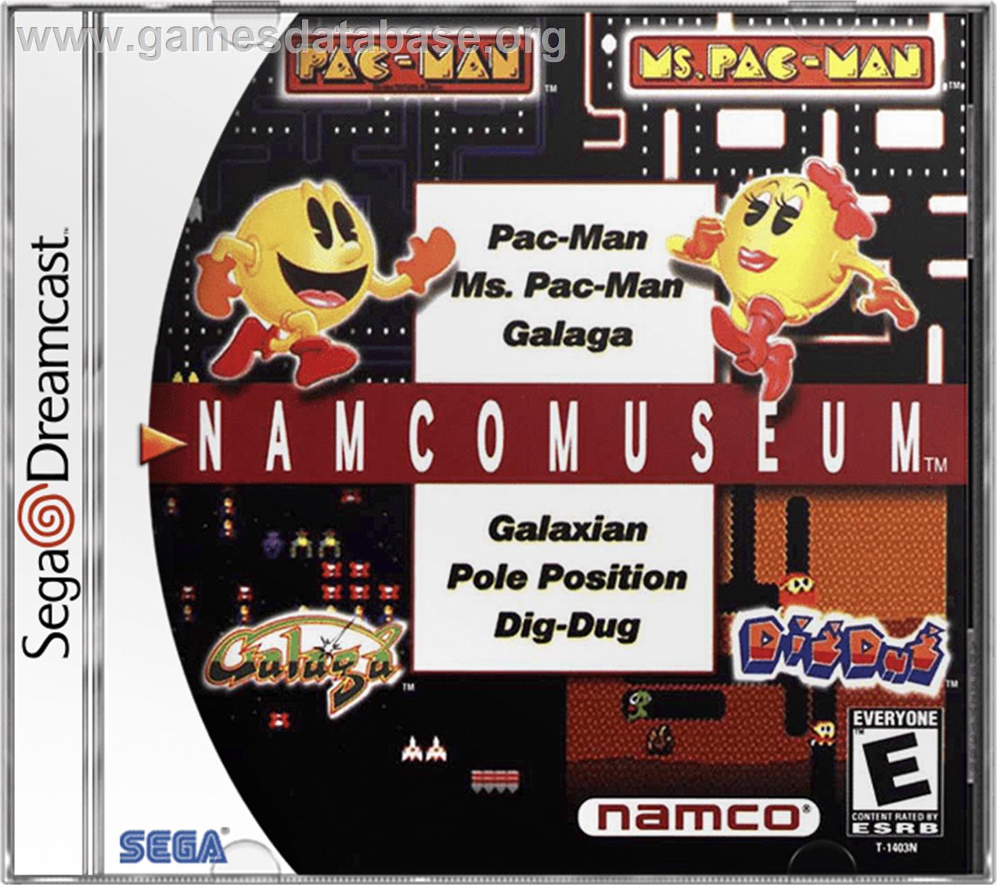 Namco Museum - Sega Dreamcast - Artwork - Box