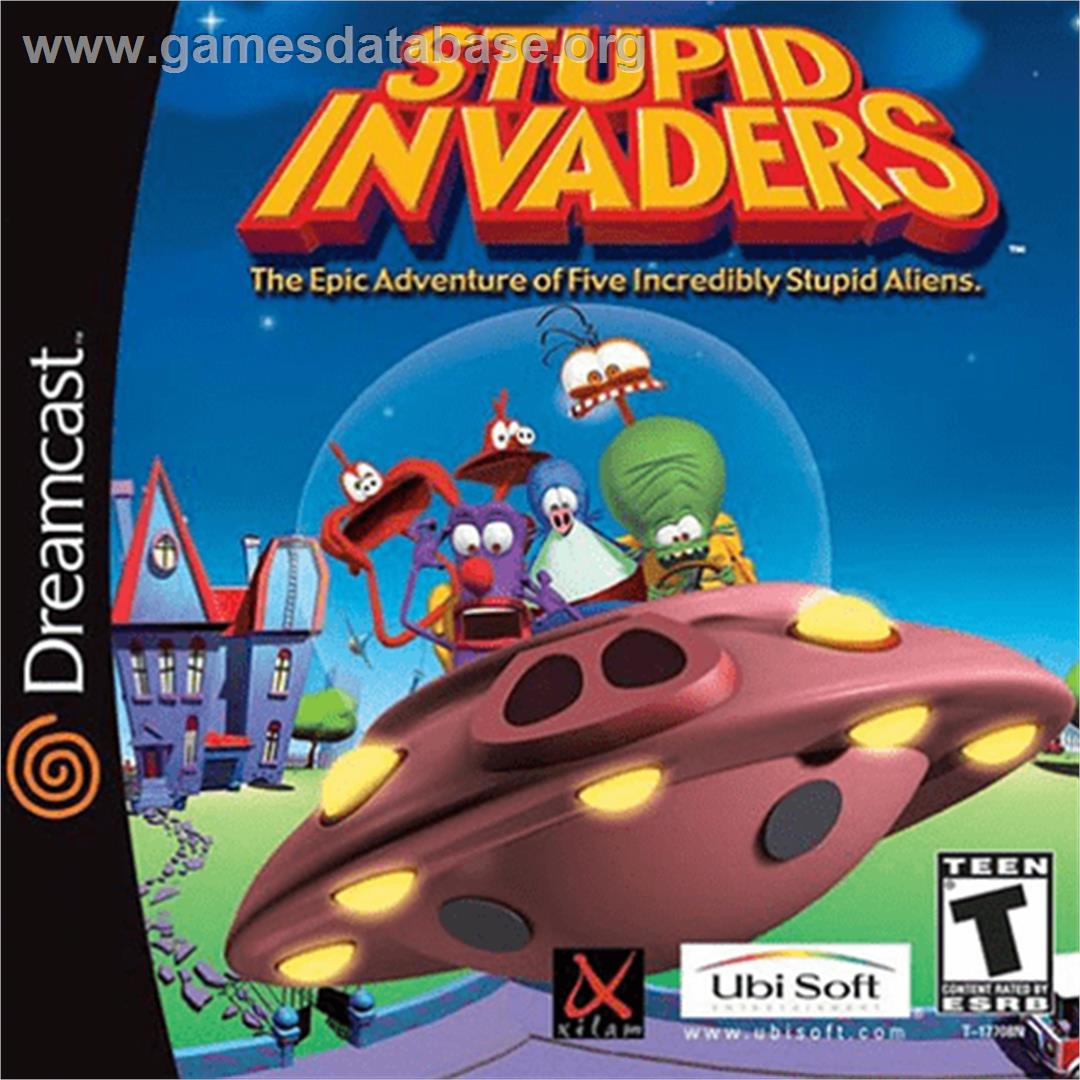 Stupid Invaders - Sega Dreamcast - Artwork - Box