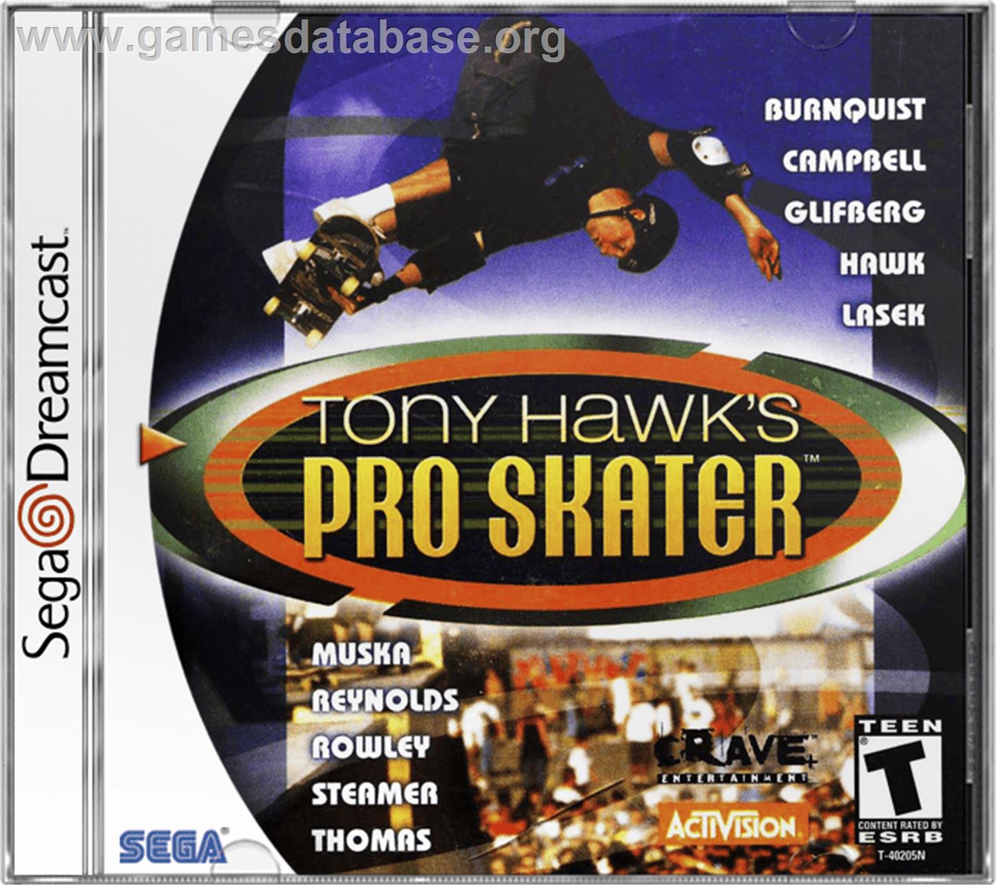 Tony Hawk's Pro Skater - Sega Dreamcast - Artwork - Box