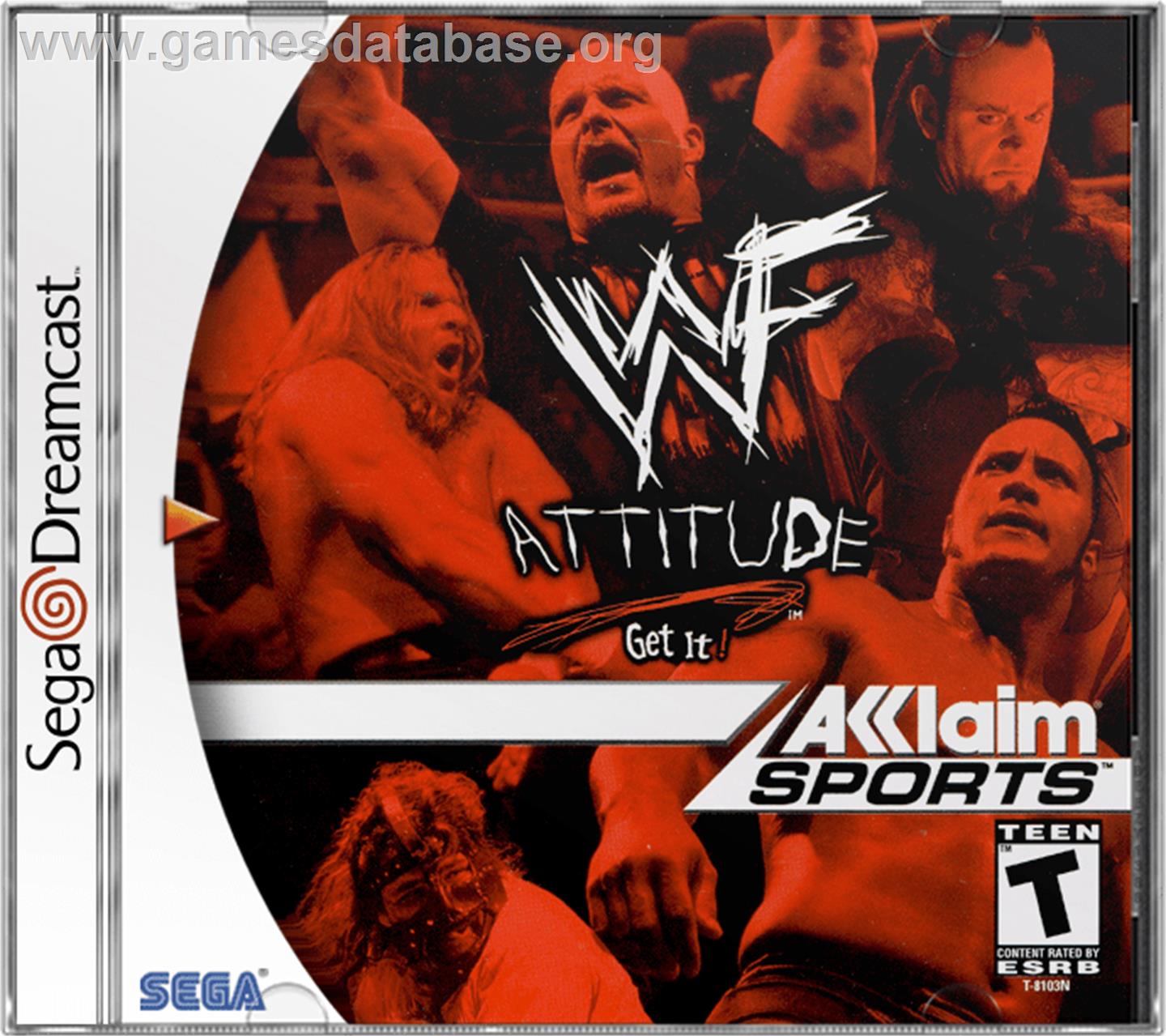 WWF Attitude - Sega Dreamcast - Artwork - Box