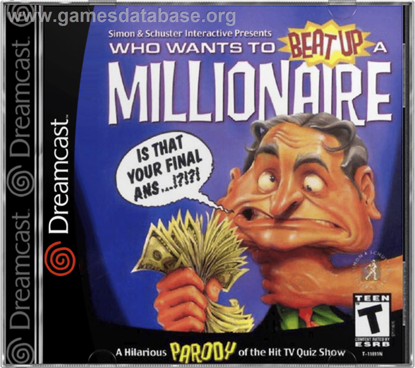 Who Wants To Beat Up A Millionaire? - Sega Dreamcast - Artwork - Box