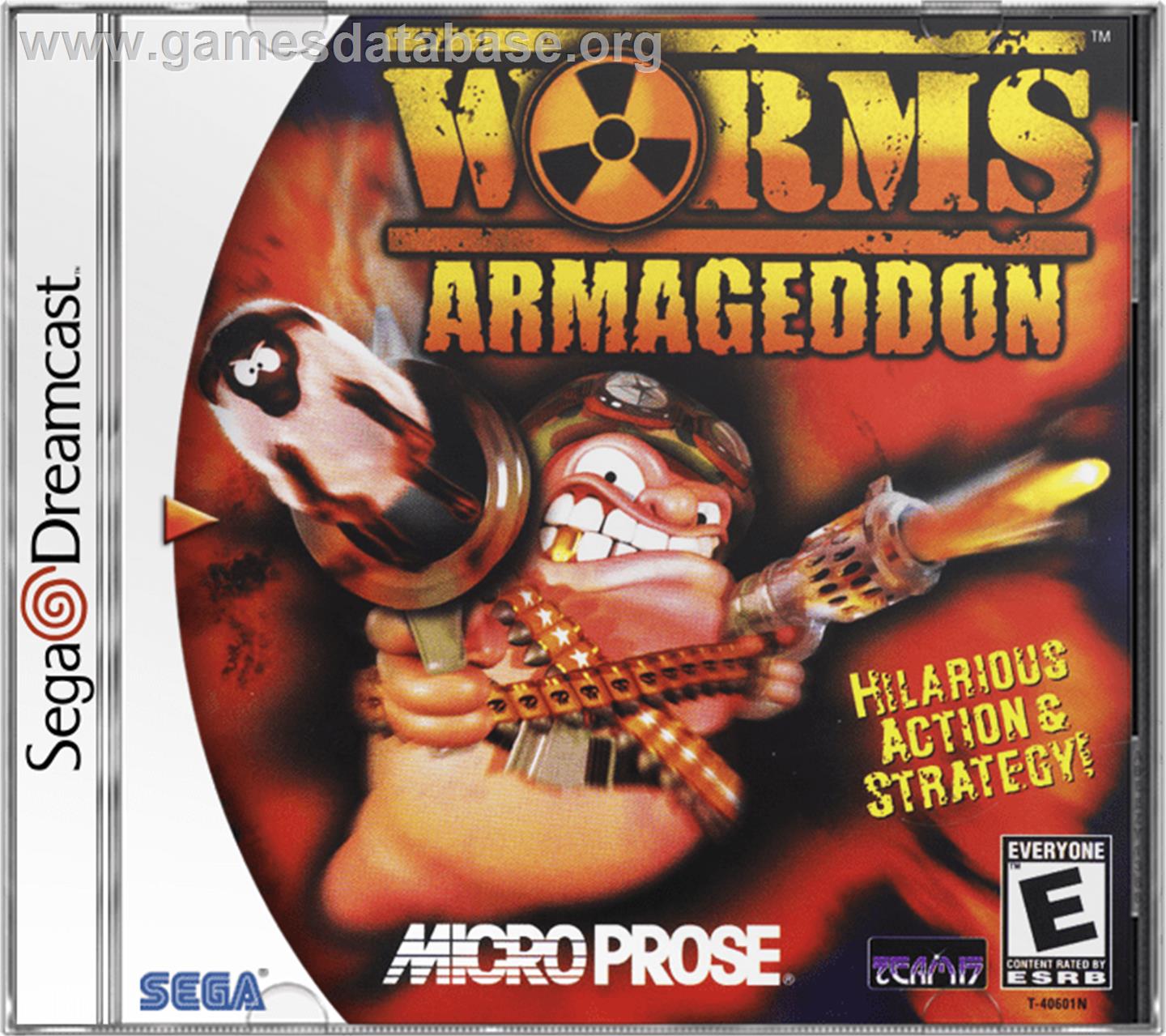 Worms Armageddon - Sega Dreamcast - Artwork - Box