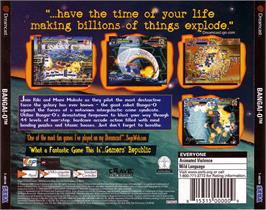Box back cover for Bangai-O on the Sega Dreamcast.