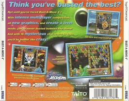 Box back cover for Bust a Move 4 on the Sega Dreamcast.