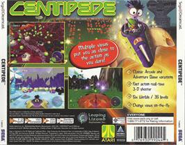 Box back cover for Centipede on the Sega Dreamcast.