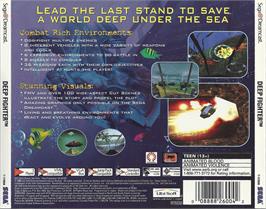 Box back cover for Deep Fighter on the Sega Dreamcast.