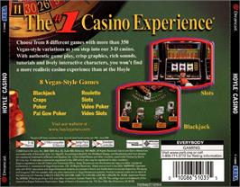 Box back cover for Hoyle Casino on the Sega Dreamcast.