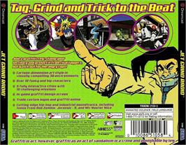 Box back cover for Jet Grind Radio on the Sega Dreamcast.