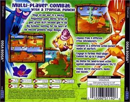 Box back cover for Ooga Booga on the Sega Dreamcast.