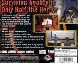 Box back cover for Ring: Terror's Realm on the Sega Dreamcast.