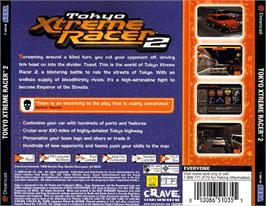 Box back cover for Tokyo Xtreme Racer 2 on the Sega Dreamcast.