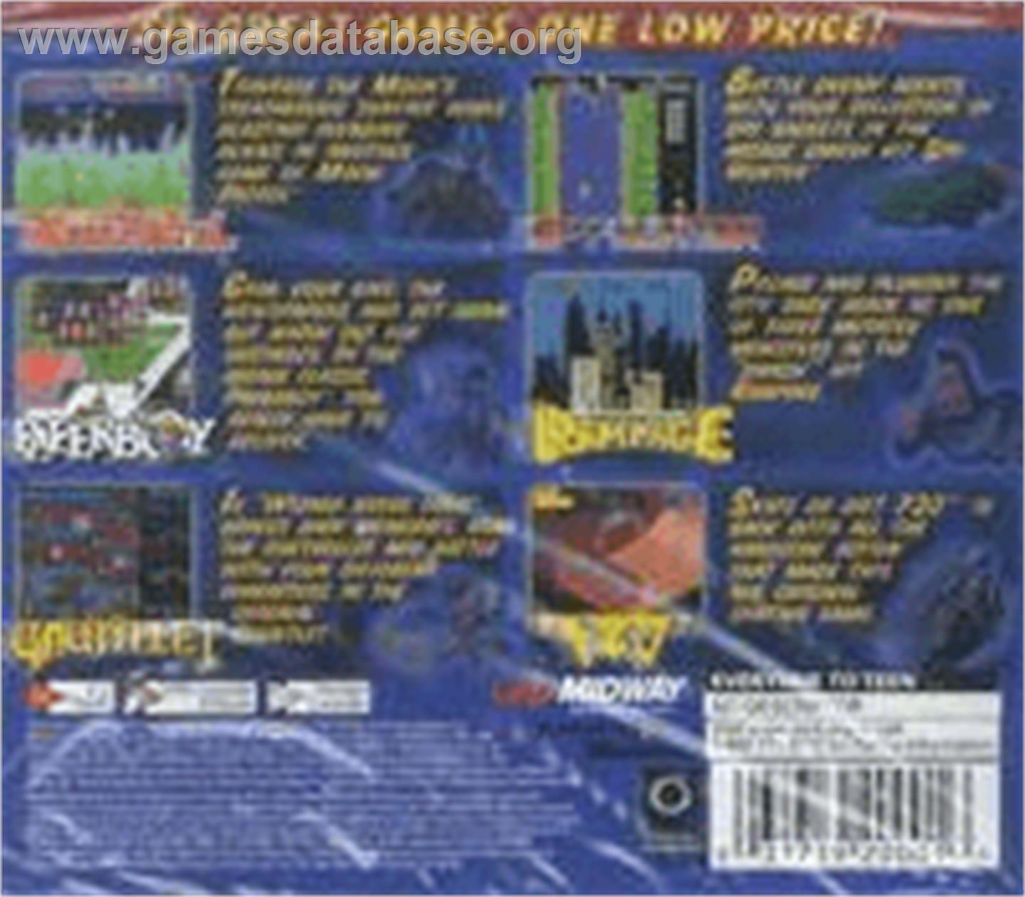Midway's Greatest Arcade Hits 2 - Sega Dreamcast - Artwork - Box Back