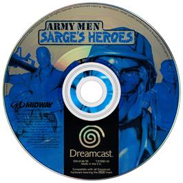 Artwork on the Disc for Army Men: Sarge's Heroes on the Sega Dreamcast.