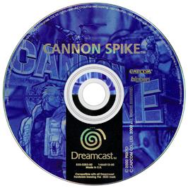 Artwork on the Disc for Cannon Spike on the Sega Dreamcast.