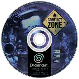 Artwork on the Disc for Conflict Zone: Modern War Strategy on the Sega Dreamcast.