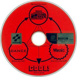Artwork on the Disc for Dance Dance Revolution 2nd Mix on the Sega Dreamcast.