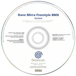 Artwork on the Disc for Dave Mirra Freestyle BMX on the Sega Dreamcast.