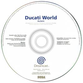 Artwork on the Disc for Ducati World: Racing Challenge on the Sega Dreamcast.