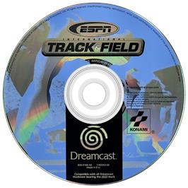 Artwork on the Disc for ESPN International Track & Field on the Sega Dreamcast.