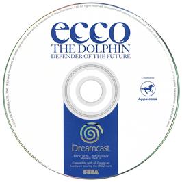 Artwork on the Disc for Ecco the Dolphin: Defender of the Future on the Sega Dreamcast.