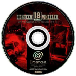 Artwork on the Disc for Eighteen Wheeler: American Pro Trucker on the Sega Dreamcast.