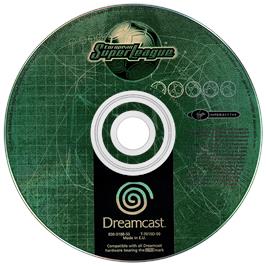 Artwork on the Disc for European Super League on the Sega Dreamcast.