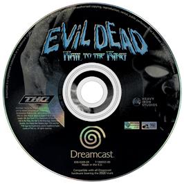 Artwork on the Disc for Evil Dead: Hail to the King on the Sega Dreamcast.