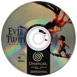 Artwork on the Disc for Evil Twin: Cyprien's Chronicles on the Sega Dreamcast.