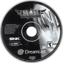 Artwork on the Disc for Fatal Fury: Mark of the Wolves on the Sega Dreamcast.