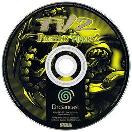 Artwork on the Disc for Fighting Vipers 2 on the Sega Dreamcast.