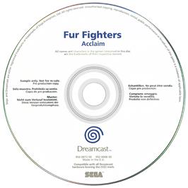 Artwork on the Disc for Fur Fighters on the Sega Dreamcast.