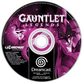 Artwork on the Disc for Gauntlet Legends on the Sega Dreamcast.
