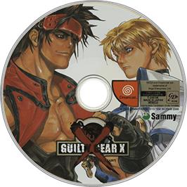 Artwork on the Disc for Guilty Gear X on the Sega Dreamcast.