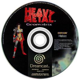 Artwork on the Disc for Heavy Metal Geomatrix on the Sega Dreamcast.