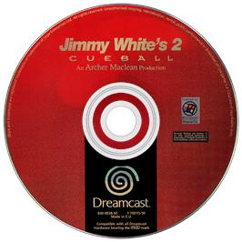 Artwork on the Disc for Jimmy White's 2: Cueball on the Sega Dreamcast.