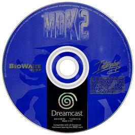 Artwork on the Disc for MDK2 on the Sega Dreamcast.