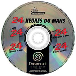 Artwork on the Disc for Mans 24 Hours on the Sega Dreamcast.