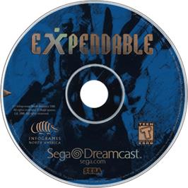 Artwork on the Disc for Millennium Soldier: Expendable on the Sega Dreamcast.