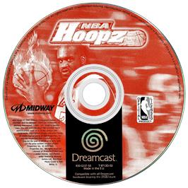 Artwork on the Disc for NBA Hoopz on the Sega Dreamcast.
