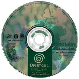 Artwork on the Disc for NFL Quarterback Club 2000 on the Sega Dreamcast.