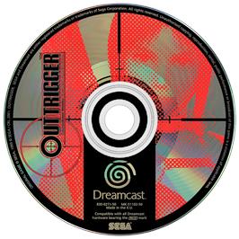 Artwork on the Disc for OutTrigger on the Sega Dreamcast.