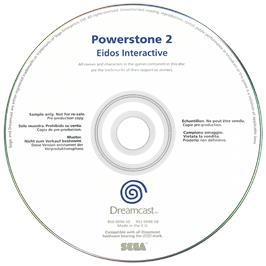Artwork on the Disc for Power Stone 2 on the Sega Dreamcast.