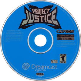 Artwork on the Disc for Project Justice: Rival Schools 2 on the Sega Dreamcast.