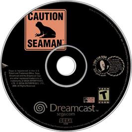 Artwork on the Disc for Seaman on the Sega Dreamcast.