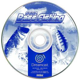 Artwork on the Disc for Sega Bass Fishing on the Sega Dreamcast.