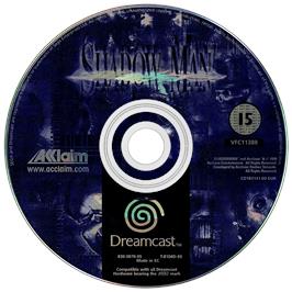 Artwork on the Disc for Shadow Man on the Sega Dreamcast.